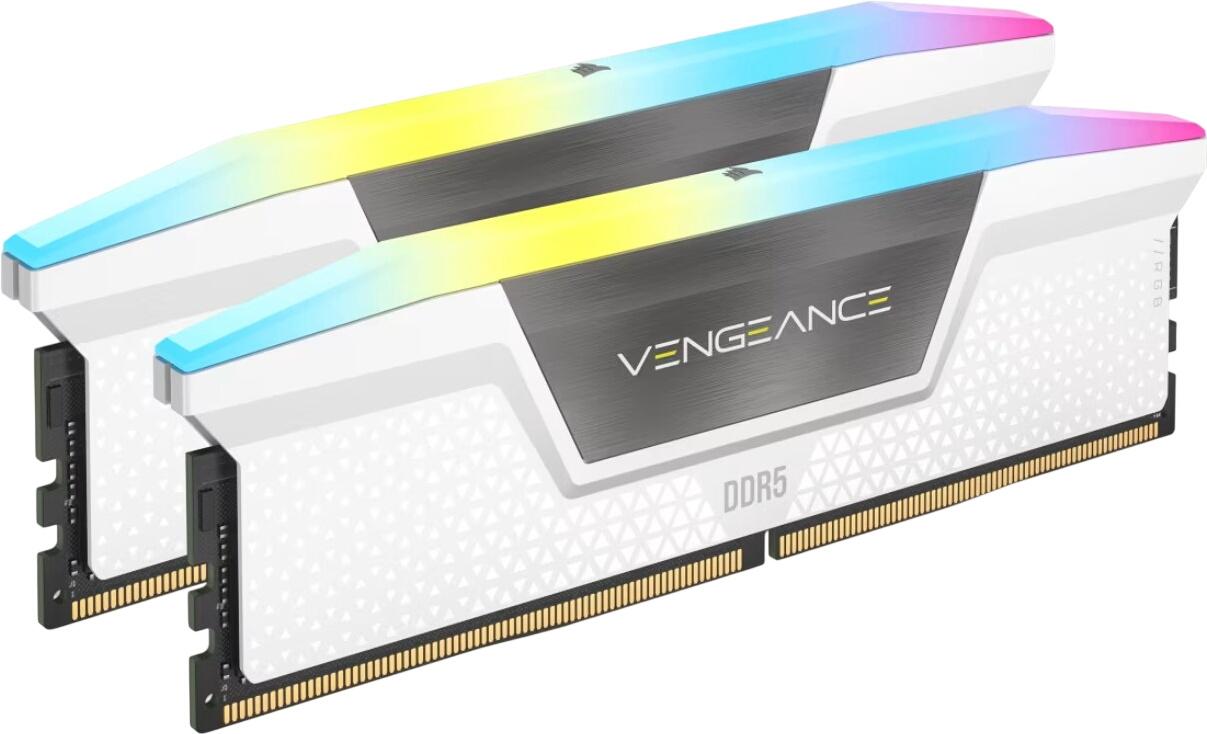 Corsair Vengeance RGB DDR5-6400 64GB Kit (CMH64GX5M2B6400C32W) Corsair Vengeance RGB DDR5-6400 64GB Kit (CMH64GX5M2B6400C32W)