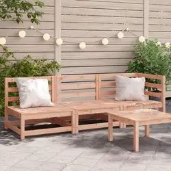 vidaXL Garden Sofa 3-Seater Solid Wood Douglas Fir (837954) vidaXL Garden Sofa 3-Seater Solid Wood Douglas Fir (837954)