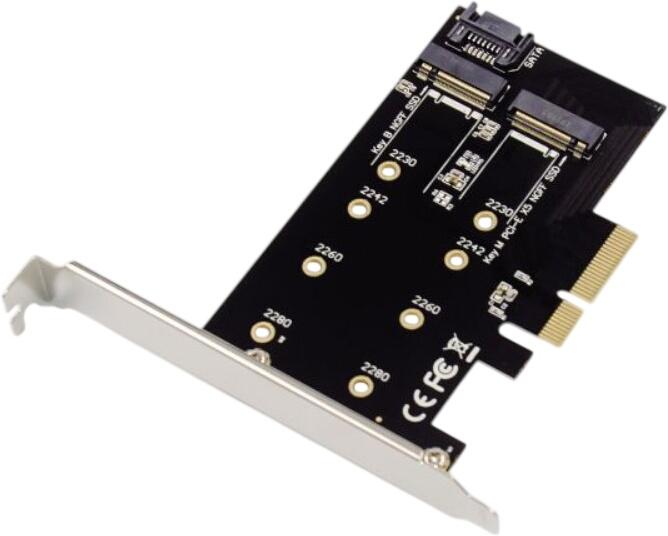 Conceptronic 2-in-1 M.2 SSD PCIe Adapter (EMRICK04B) Conceptronic 2-in-1 M.2 SSD PCIe Adapter (EMRICK04B)
