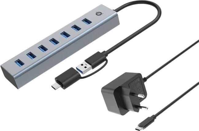 Conceptronic GP 7-Port USB 3.0 Hub with Power Supply (HUBBIES21GP) Conceptronic GP 7-Port USB 3.0 Hub with Power Supply (HUBBIES21GP)
