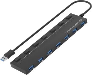 Conceptronic 7-Port USB 3.0 Hub with 5.0V/3.0A Power Supply (HUBBIES19BP) Conceptronic 7-Port USB 3.0 Hub with 5.0V/3.0A Power Supply (HUBBIES19BP)