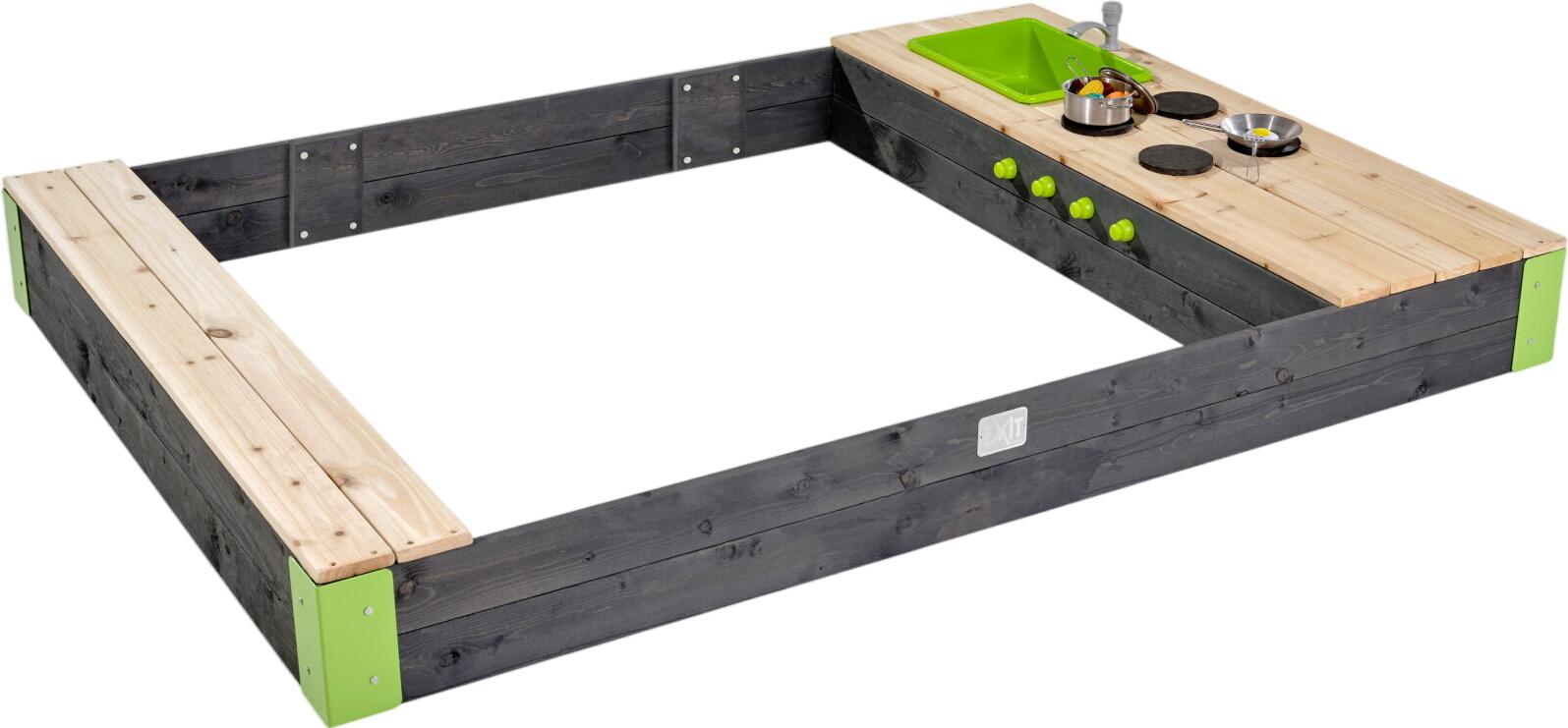 Exit Aksent Wooden Sandbox 200 x 140 cm (52.05.20.06) Exit Aksent Wooden Sandbox 200 x 140 cm (52.05.20.06)