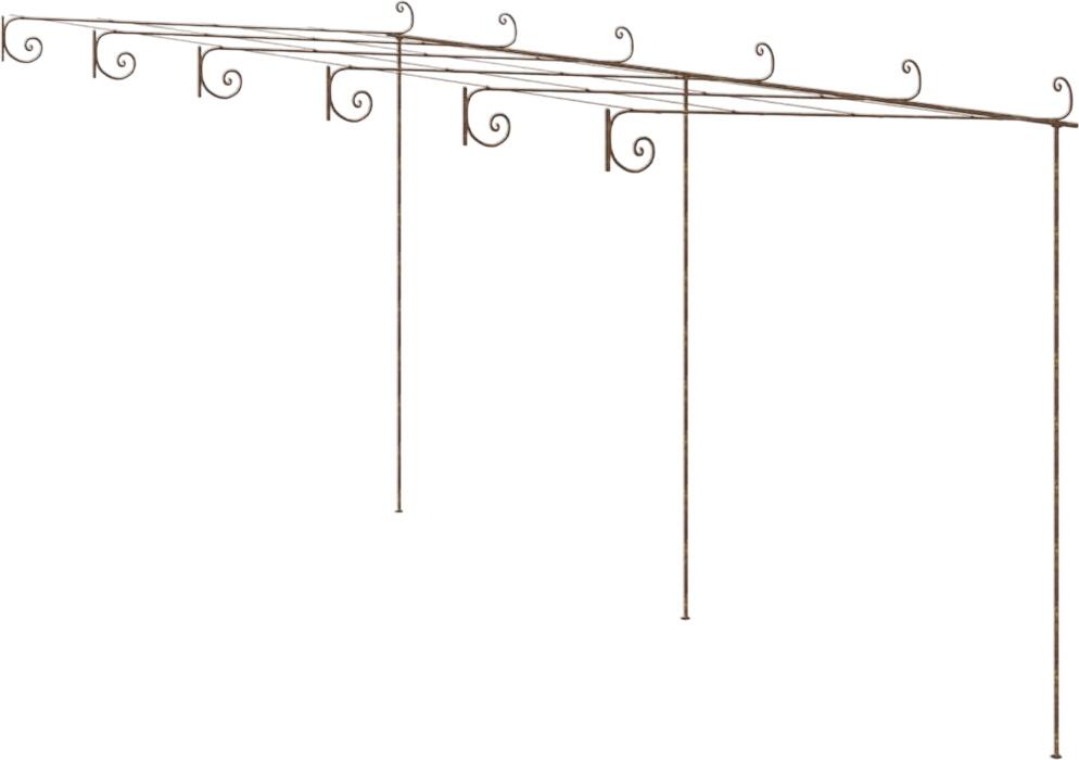 vidaXL Garden Pergola Antique Brown 6x3x2.5 m (313999) vidaXL Garden Pergola Antique Brown 6x3x2.5 m (313999)