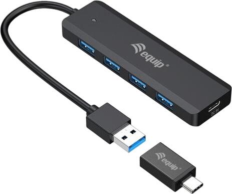Equip 4-Port USB 3.2 Gen 1 Hub and Adapter for USB-C (128959) Equip 4-Port USB 3.2 Gen 1 Hub and Adapter for USB-C (128959)
