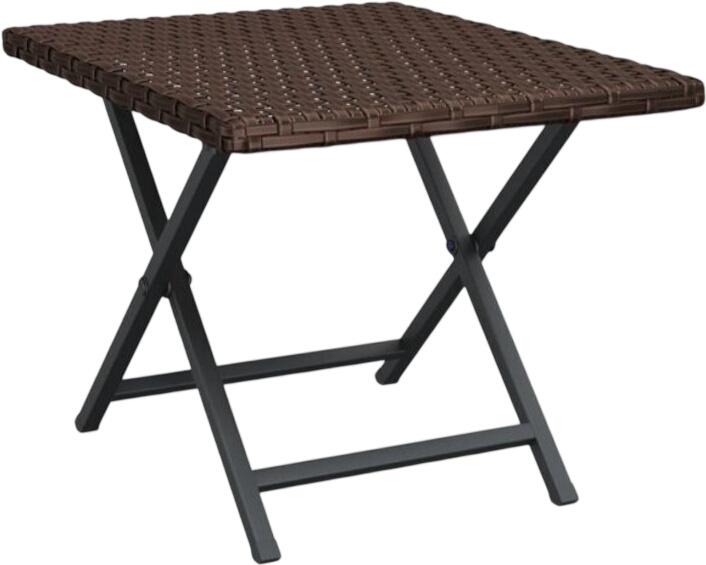 vidaXL Folding Table Poly Rattan 45 x 35 x 32 cm (362250) vidaXL Folding Table Poly Rattan 45 x 35 x 32 cm (362250)