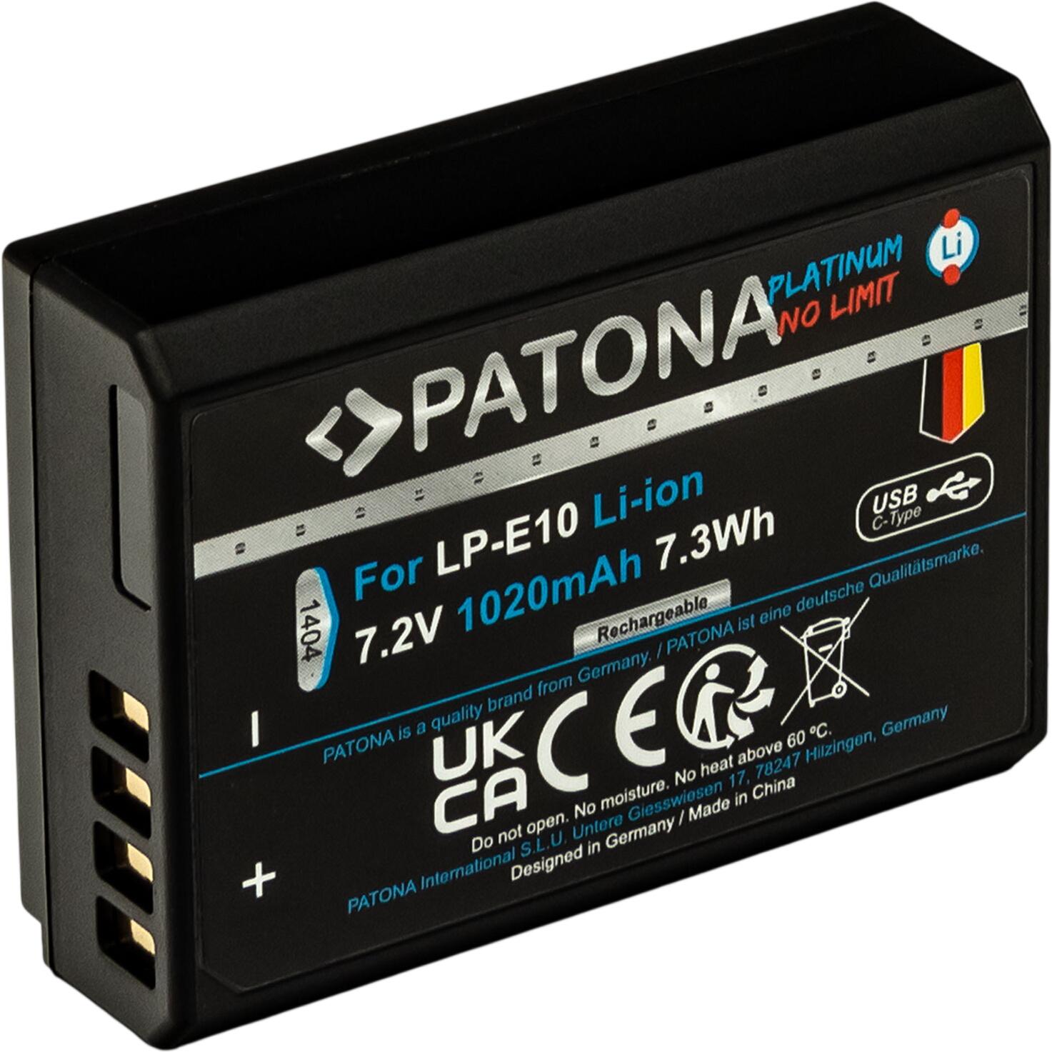 Patona Platinum Battery Canon LP-E10 (1404) Patona Platinum Battery Canon LP-E10 (1404)