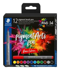 Staedtler Pigment Arts Brush Pen 371 12-piece Cardboard Case (371 C12-1) Staedtler Pigment Arts Brush Pen 371 12-piece Cardboard Case (371 C12-1)