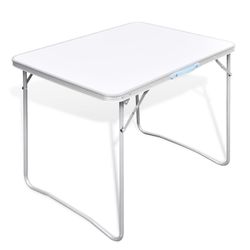 vidaXL Folding camping table with metal frame 80 x 60 cm (41324) vidaXL Folding camping table with metal frame 80 x 60 cm (41324)
