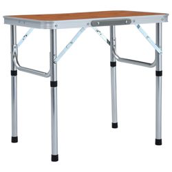 vidaXL Folding Camping Table Aluminum 60 x 45 cm (48179) vidaXL Folding Camping Table Aluminum 60 x 45 cm (48179)