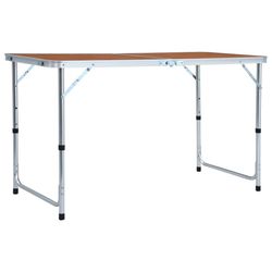 vidaXL Folding Camping Table Aluminum 120 x 60 cm (48172) vidaXL Folding Camping Table Aluminum 120 x 60 cm (48172)