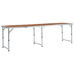 vidaXL Folding Camping Table 240 x 60 cm (48176) vidaXL Folding Camping Table 240 x 60 cm (48176)