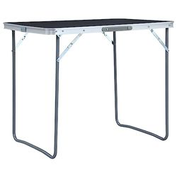 vidaXL Camping table with metal frame foldable 80 x 60 cm (48171) vidaXL Camping table with metal frame foldable 80 x 60 cm (48171)