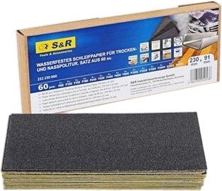 S & R Waterproof Sandpaper 60 pcs (232.230.060) S & R Waterproof Sandpaper 60 pcs (232.230.060)