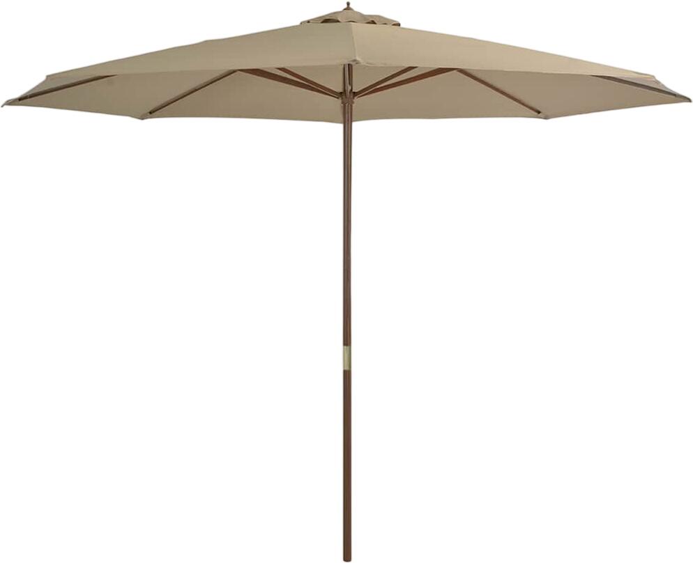 vidaXL Sunshade with Wooden Pole 350 cm (44530) vidaXL Sunshade with Wooden Pole 350 cm (44530)