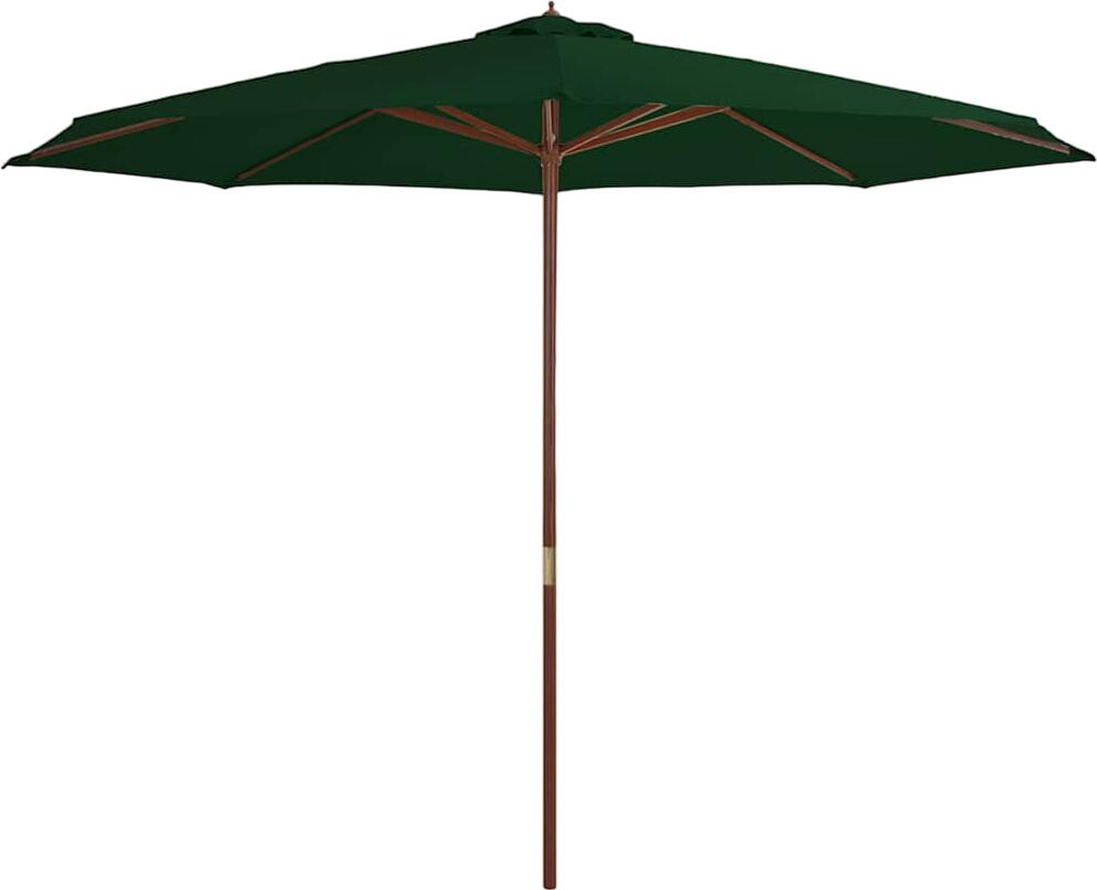 vidaXL Sunshade with Wooden Pole 350 cm (44528) vidaXL Sunshade with Wooden Pole 350 cm (44528)