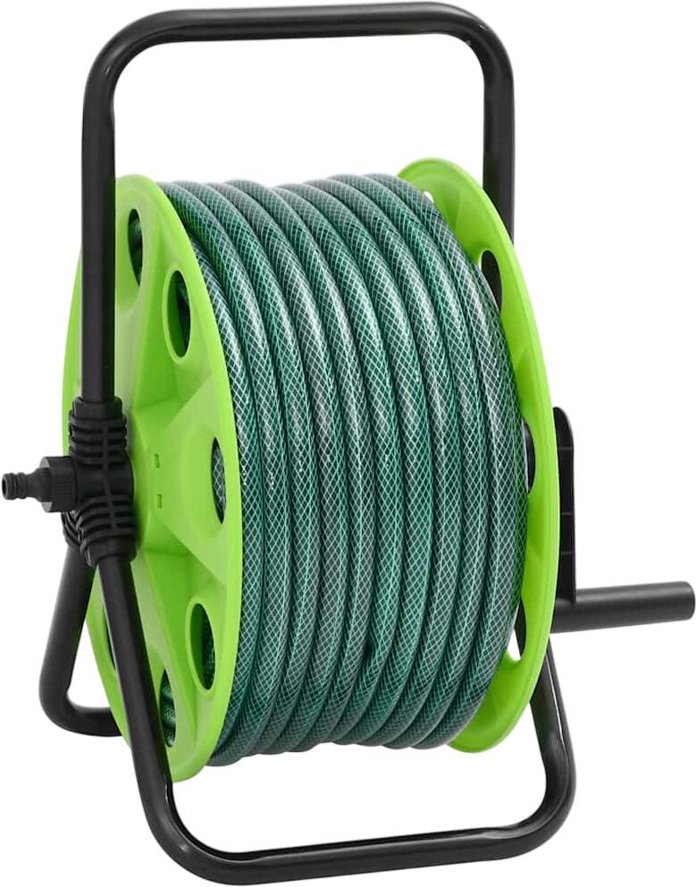 vidaXL Hose Reel Free-Standing with Hose Connection Set 0.75" 20 m (3281520) vidaXL Hose Reel Free-Standing with Hose Connection Set 0.75" 20 m (3281520)