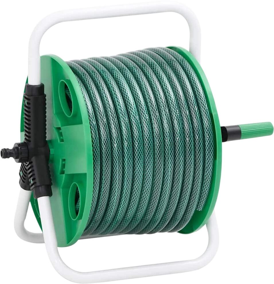vidaXL Hose Reel Free-Standing with Hose Connection Set 0.5" 50 m (3281512) vidaXL Hose Reel Free-Standing with Hose Connection Set 0.5" 50 m (3281512)