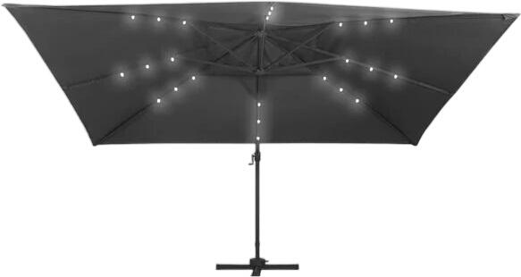 vidaXL Cantilever umbrella with LED lighting aluminum pole 400x300 cm (47006) vidaXL Cantilever umbrella with LED lighting aluminum pole 400x300 cm (47006)