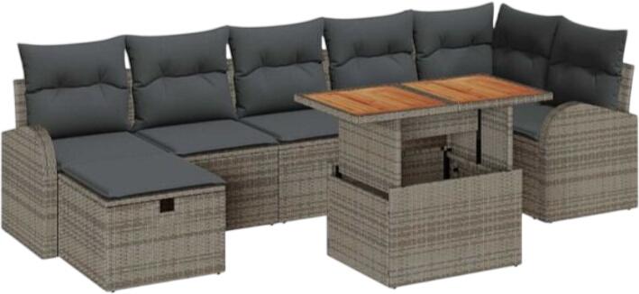 vidaXL Garden Sofa Set Polyrattan 8-piece (3361307) vidaXL Garden Sofa Set Polyrattan 8-piece (3361307)