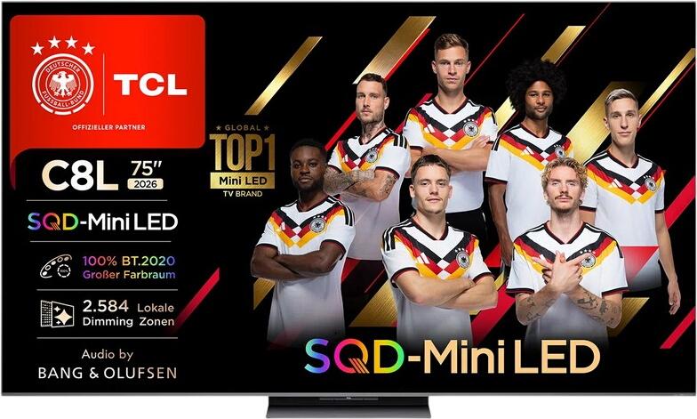 TCL 75" C8L SQD-Mini LED TV 75C8L TCL 75" C8L SQD-Mini LED TV 75C8L