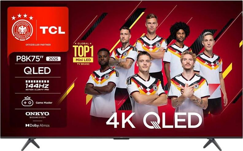TCL 75" P8K QLED TV 75P8K TCL 75" P8K QLED TV 75P8K