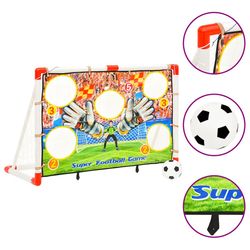 vidaXL Soccer Goal Set with Target Wall 120 x 51 x 77.5 cm (80344) vidaXL Soccer Goal Set with Target Wall 120 x 51 x 77.5 cm (80344)