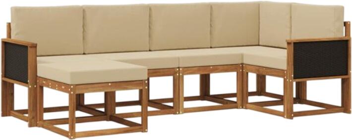 vidaXL Outdoor Sofa Set Solid Wood Acacia 6-piece (3385344) vidaXL Outdoor Sofa Set Solid Wood Acacia 6-piece (3385344)