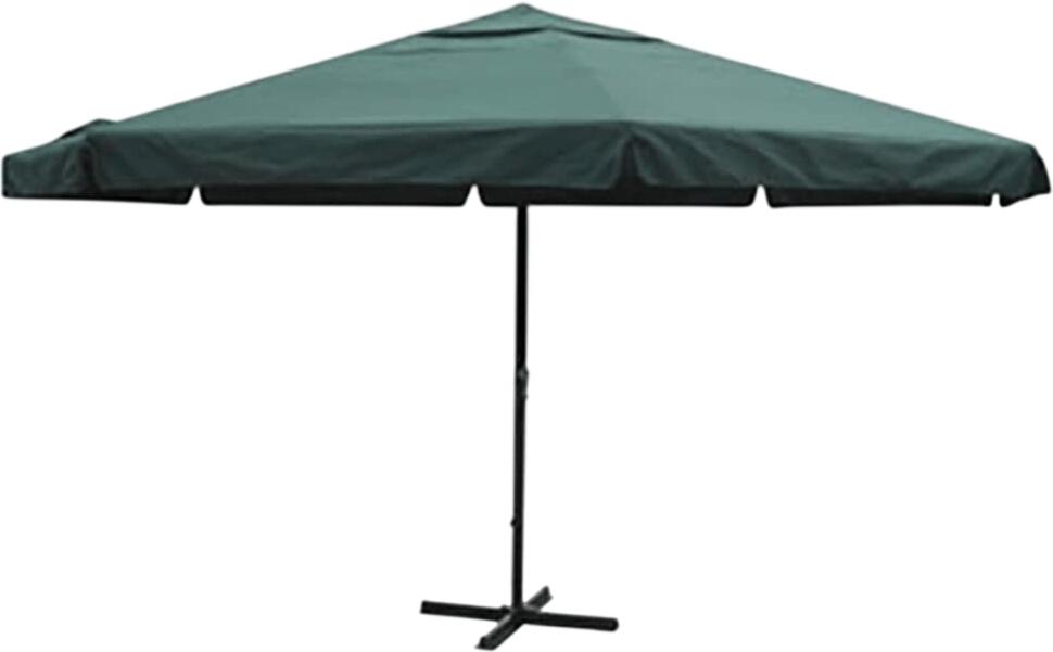 vidaXL Sunshade Green Aluminum 500 cm (40302) vidaXL Sunshade Green Aluminum 500 cm (40302)