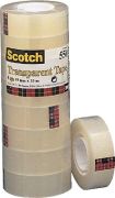 3M Scotch 5501966 Transparent 550 (19 mm x 66 m) 8 pack 3M Scotch 5501966 Transparent 550 (19 mm x 66 m) 8 pack