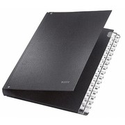 LEITZ Plastic Desk Binder, Tabs 1-31, 32 Compartments, Black LEITZ Plastic Desk Binder, Tabs 1-31, 32 Compartments, Black