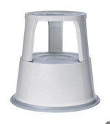 Dorsch, Werner GmbH: Rolling Stool Metal Light Gray Dorsch, Werner GmbH: Rolling Stool Metal Light Gray