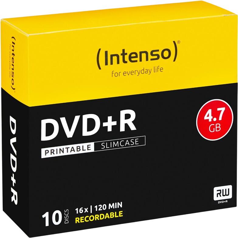 Intenso DVD+R Slim Case 10 Disc (4211632) Intenso DVD+R Slim Case 10 Disc (4211632)