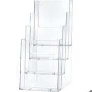 Helit Table brochure holder 1/3 A4 H 23520 (4 compartments) Helit Table brochure holder 1/3 A4 H 23520 (4 compartments)