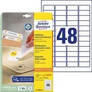 Zweckform ILK Label Zweckform 4736 45.7x21.2mm White Zweckform ILK Label Zweckform 4736 45.7x21.2mm White