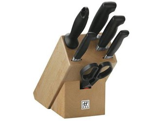 Zwilling Four Star Knife Block Natural 7-piece Zwilling Four Star Knife Block Natural 7-piece