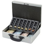 MAUL cash box silver 30.0 x 24.0 x 9.0 cm (WxDxH) MAUL cash box silver 30.0 x 24.0 x 9.0 cm (WxDxH)