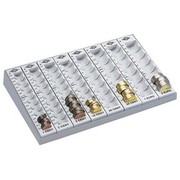 WEDO EURO counting board with 8 removable coin slots WEDO EURO counting board with 8 removable coin slots
