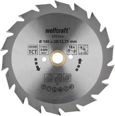 Wolfcraft Circular saw blade 140 mm (6359000) Wolfcraft Circular saw blade 140 mm (6359000)