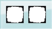 Gira 021218 Cover frame 2-gang Esprit glass mint Gira 021218 Cover frame 2-gang Esprit glass mint