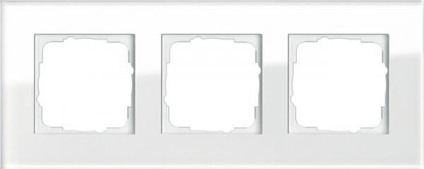 GIRA 021312 - Cover frame 3-gang white glass 021312 GIRA 021312 - Cover frame 3-gang white glass 021312