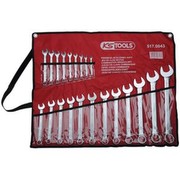 KS Tools 517.0043 Combination Wrench Set, 21-piece in Roll Pouch, 6-32mm KS Tools 517.0043 Combination Wrench Set, 21-piece in Roll Pouch, 6-32mm