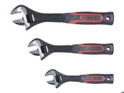 KS TOOLS Adjustable Wrench Set 3-piece 200-250-300mm 2-Component Handle KS TOOLS Adjustable Wrench Set 3-piece 200-250-300mm 2-Component Handle