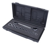 KS TOOLS double ratchet wrench set 10-piece reversible with 9 hexagon sockets KS TOOLS double ratchet wrench set 10-piece reversible with 9 hexagon sockets