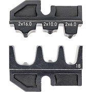 Crimp profile twin conductor end sleeve KNIPEX 974918 Crimp profile twin conductor end sleeve KNIPEX 974918