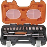 BAHCO BELZER BAHCO S 160 Socket Wrench Set CV 16-Piece 6-Point 1/4 Inch BAHCO with Dynamic Drive BAHCO BELZER BAHCO S 160 Socket Wrench Set CV 16-Piece 6-Point 1/4 Inch BAHCO with Dynamic Drive