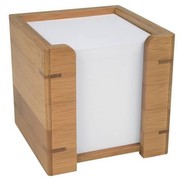 Wedo 61707 - Bamboo Note Box, Filled Wedo 61707 - Bamboo Note Box, Filled