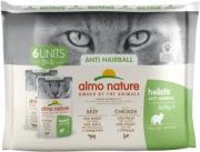 Almo Nature Holistic Anti Hairball Beef & Chicken 6 x 70 g Almo Nature Holistic Anti Hairball Beef & Chicken 6 x 70 g