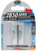 Ansmann NiMH Battery Mignon AA Type 2850 Pack of 2 Ansmann NiMH Battery Mignon AA Type 2850 Pack of 2