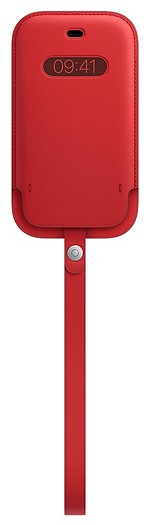 Apple iPhone 12 mini Leather Sleeve Case with MagSafe (PRODUCT)RED Apple iPhone 12 mini Leather Sleeve Case with MagSafe (PRODUCT)RED