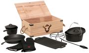 BBQ-Toro Dutch oven set in wooden box 8-piece BBQ-Toro Dutch oven set in wooden box 8-piece